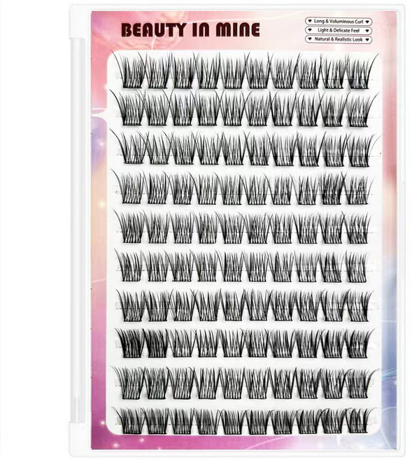 노글루 셀프 연장 3초 풀없이 붙이는 가닥 속눈썹 뷰티인마인, 1개, 블룸