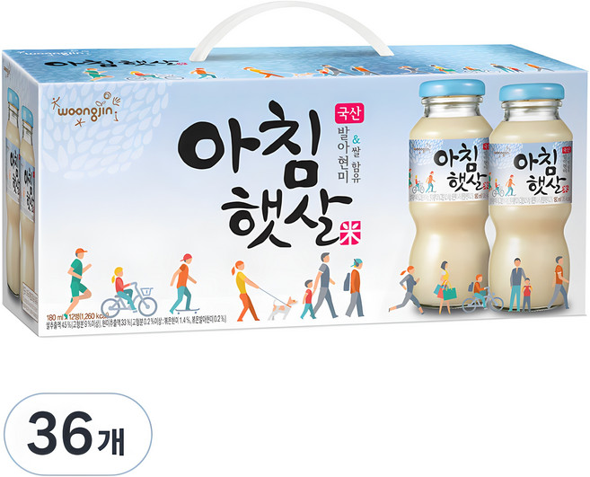 아침햇살, 180ml, 36개
