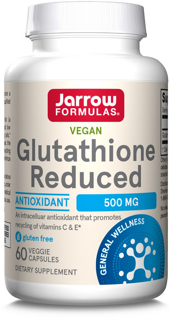 Jarrow FORMULAS 賈羅公式 還原型穀胱甘肽素食膠囊 500mg, 1罐, 60顆