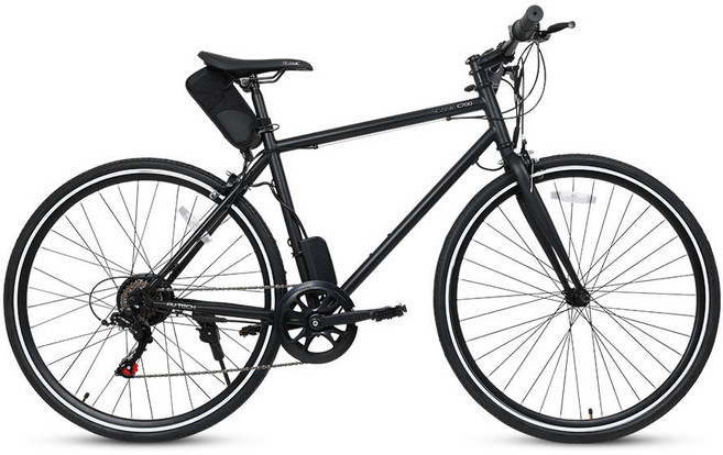 AU테크 스카닉 C700 하이브리드 전기자전거 36V 5Ah 무료 완조립, 스카닉 C700 36V 5A, 스틸