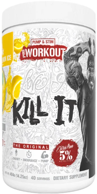 리치피아나 5% 뉴 킬잇 헬스부스터 40서빙 ITALIAN LEMON ICE 지구력 보충제 부스터 프리워크아웃, 1개, 40회분 - 쿠팡