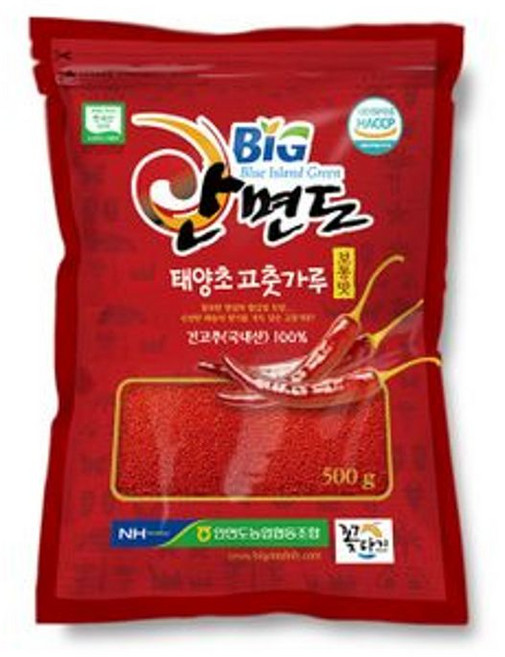 안면도 태양초 고춧가루, 3개, 500g