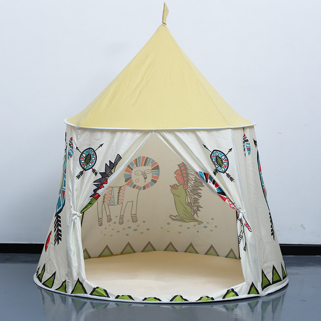 印第安兒童室內帳篷 116x123cm, 印第安款, 1個
