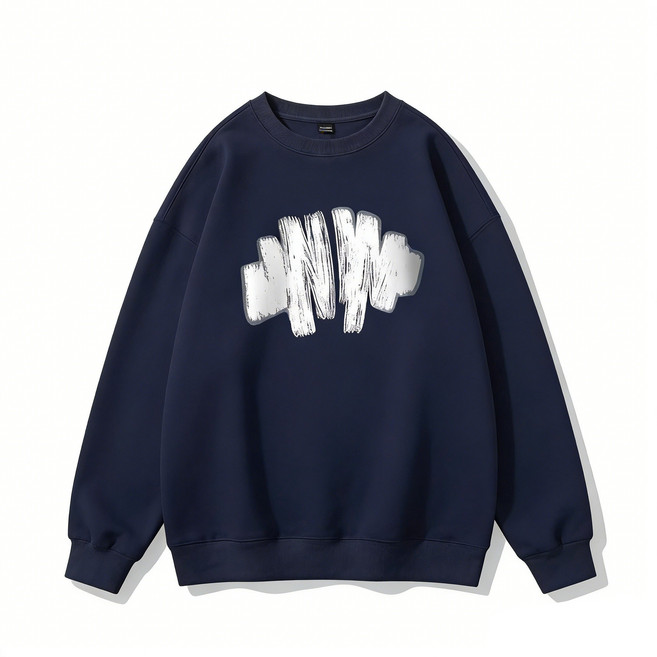 ANYOU 남성 심플 베이직 오버핏 맨투맨 춘추 스타일 후드티