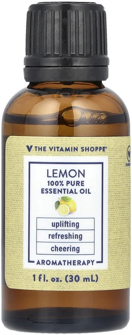 The Vitamin Shoppe 순도 100% 에센셜 오일 레몬 30ml(1fl oz), TheVitaminShoppe순도100에센셜오일레몬30, 1개, 30ml - 쿠팡