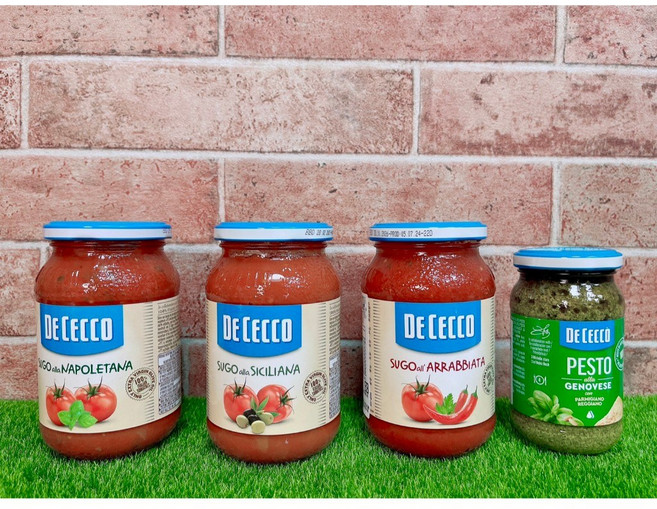 DE CECCO 拿坡里義大利麵醬 西西里義大利麵醬 蕃茄香料辣味義大利麵醬 羅勒青醬, 1個