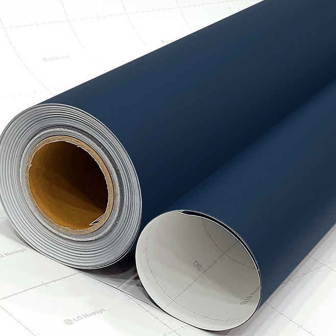 LX하우시스 프리미엄 접착식 인테리어필름 1롤(25M/50M) 무광 단색 50종, 다크블루 ES128