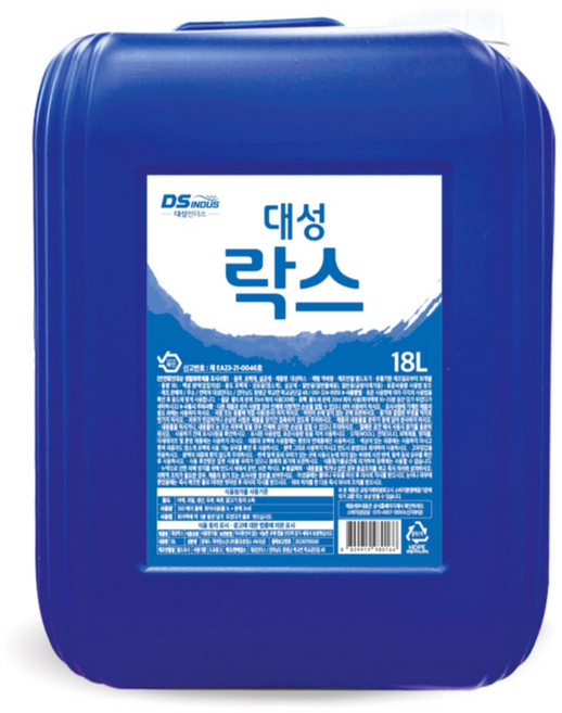 업소용 대용량 대성 락스, 1개, 18L