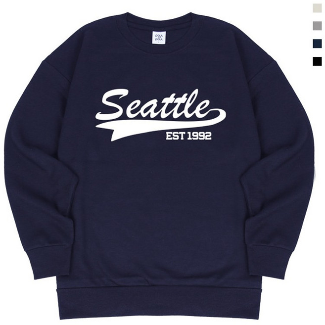 폴앤폴 시애틀1992 기모 오버핏 남여공용 맨투맨