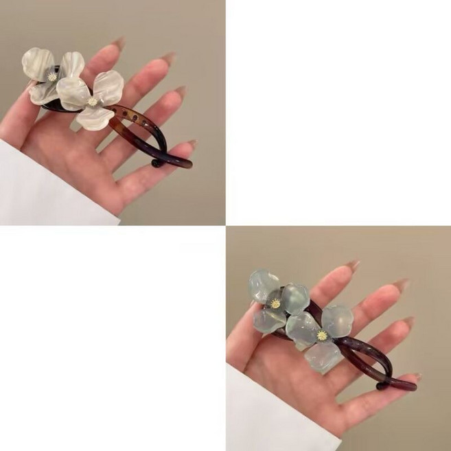 復古氣質花朵扭扭髮夾