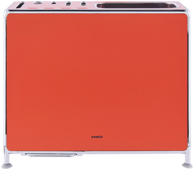 쿠진 나이프케어 오브제 칼소독기 [본체+쿠진 나이프 세트], 코랄오렌지+쿠진칼세트, 단품