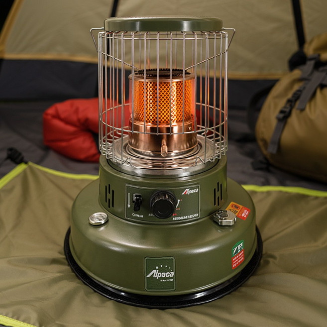 알파카 등유 캠핑난로 히터 세라믹상판 원적외선 방출 TS-460S 카키 JKK, 단품