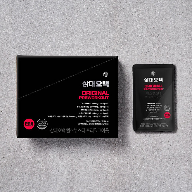 삼대오백 헬스부스터 프리워크아웃 오리지널 70g 1포 181596