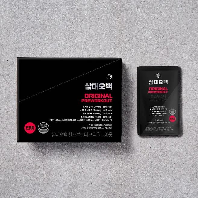 삼대오백 헬스부스터 프리워크아웃 오리지널 70g 1포 181596 - 쿠팡