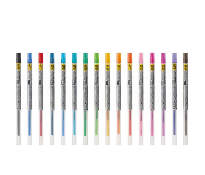 유니 스타일핏 중성펜 리필 0.38mm UMR-109-38, 블루블랙(64)