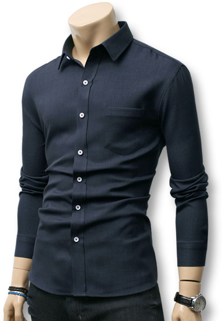 블루포스 엔로진 남자 긴팔 남방 정장 구김 없는 남성 봄 가을 셔츠