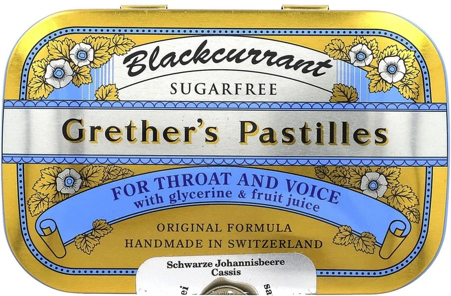 건강챙기세요 Grether's Pastilles 인후와 목구멍용 무가당 블랙커런트 사탕 정제 24정 60g(2 1/8oz) 백살까지오래오래, GrethersPastilles인후와목구멍용무가당블랙커, 60g, 1개 - 쿠팡