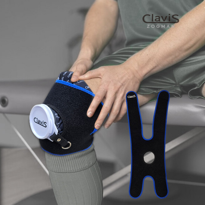 조그만 골프 무릎 얼음 주머니 냉 찜질 찜질팩 어깨 관절 아이싱 밴드 온찜질 고정아이스팩, 3. 클라비스 찜질밴드 단품, 1개