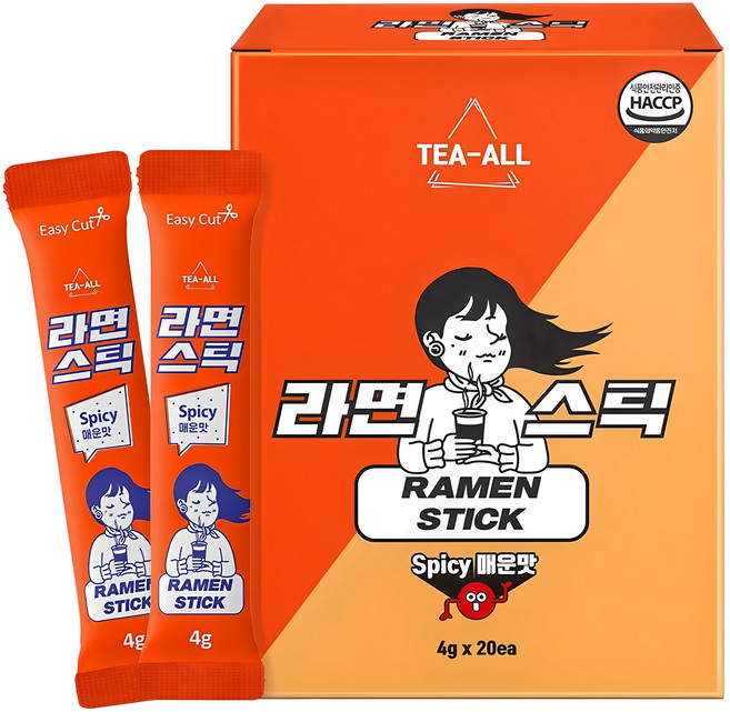 라면스틱 매운맛 4g x 20포, 80g, 1개