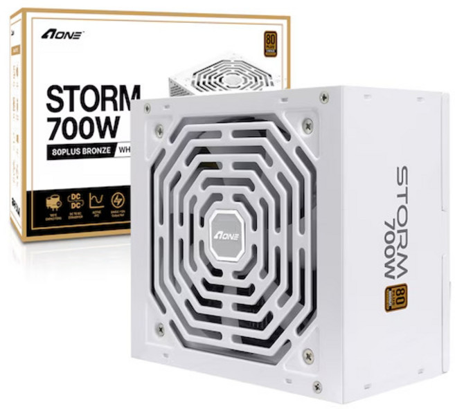 에이원 에이원 STORM 700W 80PLUS 브론즈 화이트 정격 풀박스 3년AS, 선택없음