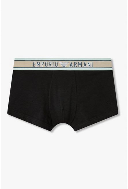 매장정품 EMPORIO ARMANI UNDERWEAR 엠포리오 아르마니 언더웨어 남성 배색 트림 빅 로고 밴딩 드로즈(0816112027) 1625142