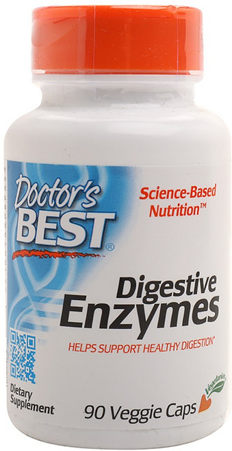 Doctor's BEST 酵素無麩質素食膠囊, 90顆, 1罐