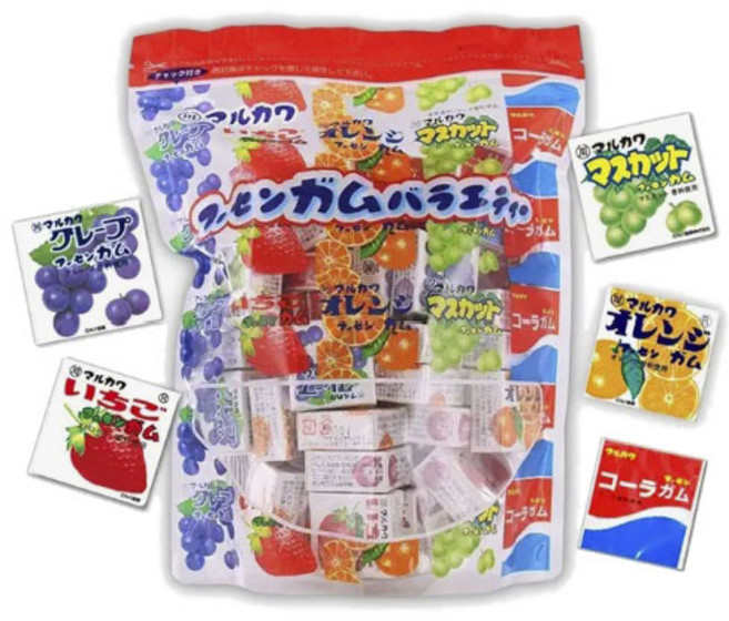 마루가와 풍선껌 버라이어티 50개입, 1개