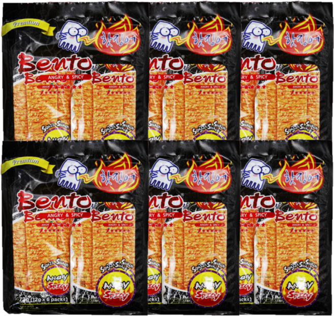 벤토 앵그리 앤 스파이시 어포, 72g, 6개
