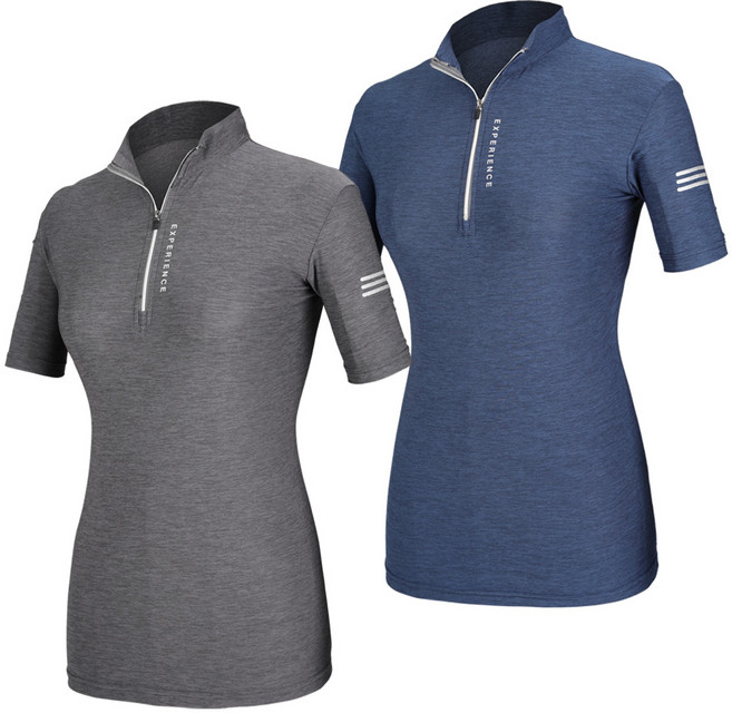 [이지바이] (1+1) 여성 반팔 집업티_라인라이트 기능성 쿨 등산 아웃도어 반팔티