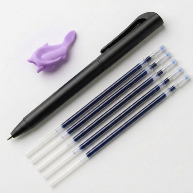 기화펜 사라지는 볼펜 다회독 공부용 수험생 필기펜, 1개, 보라