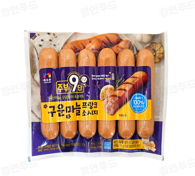 두툼하고 더 맛있는 목우촌 두툼 프랑크 소세지 450g, 1개