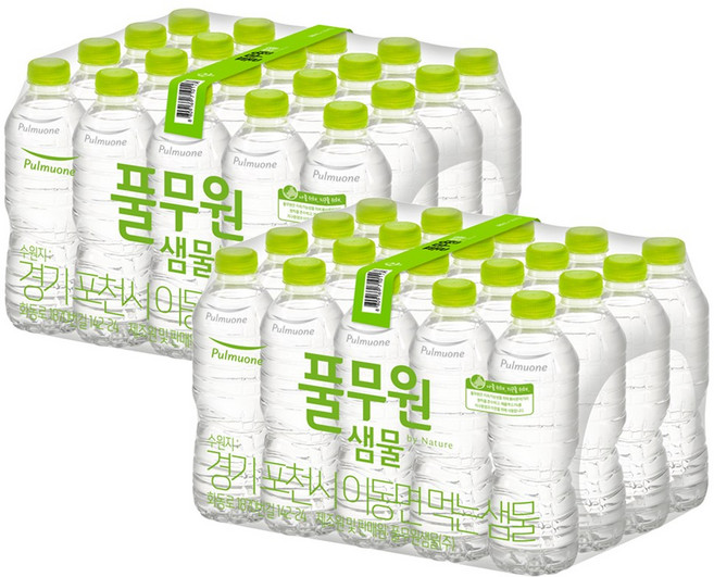 풀무원샘물 생수, 500ml, 40개