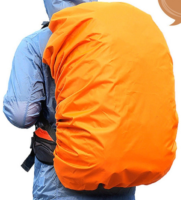 등산가방 배낭 백팩 방수 덮개 레인커버 야간 빛반사, L-블랙, 1개