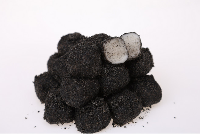 [경기도가떡] 흑임자 인절미 수제떡 (냉장), 850g, 3개, 포장없음