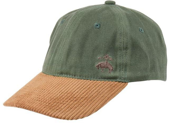 Brooks BroTHE 더rs 코듀로이 챙이 달린 남성용 100% 면 야구 모자 - 우븐 로고 프리 사이즈 조절 가능한