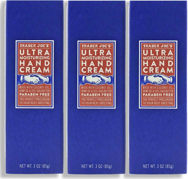 Trader joe's 트레이더조 울트라 모이스처라이징 핸드크림, 3개, 85g