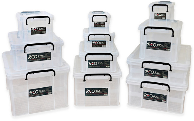 국민 리빙 RE0 B0X 다용도 정리함, 2개, 투명