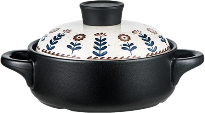 호밍사이 도자기 공법 내열 뚝배기 재료 영양소 손실 없이 국 죽 밥 조리가능, 1개, 7.5cm