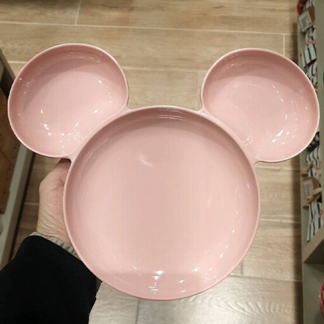 미니 아이콘 멜라민 3칸 나눔식판 핑크, 식판, 1개