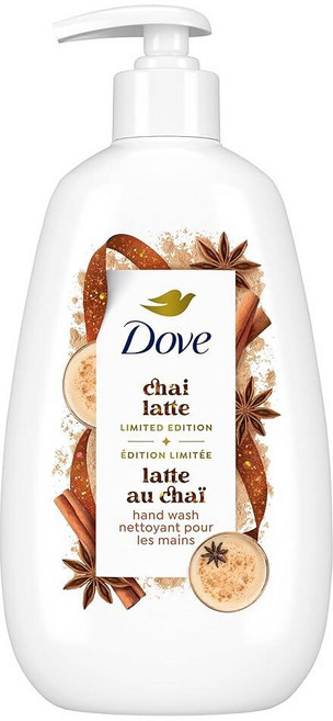 도브 홀리데이 트릿 리퀴드 핸드 워시 스파이스 차이 라떼 355ml, 도브 홀리데이 트릿 리퀴드 핸드 워시 스파이스 차이 라, 1