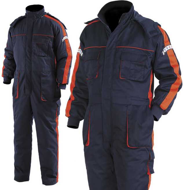 겨울 일체형 작업복 스즈끼복 ITW-334 방한 자동차 정비복
