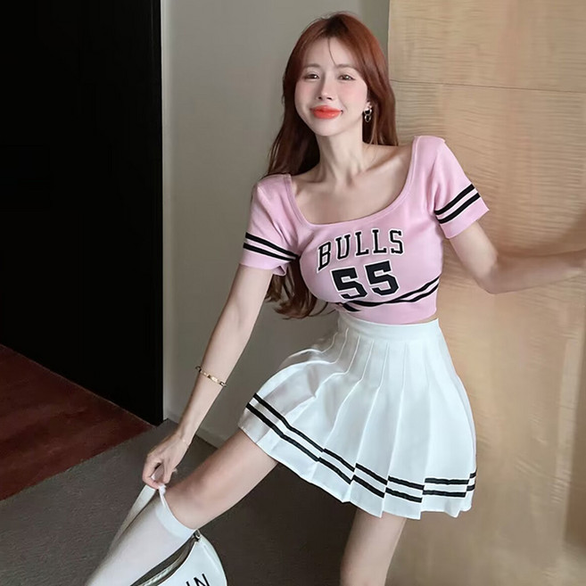 치어리더 의상 스커트 응원복