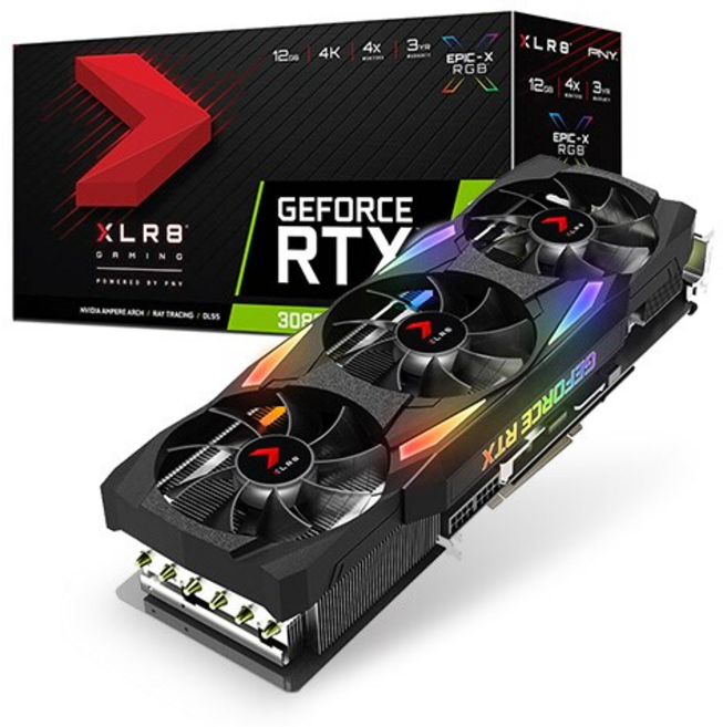 DKPNY XLR8 지포스 RTX 3080 Ti UPRISING EPIC-X RGB D6X 12GB Triple