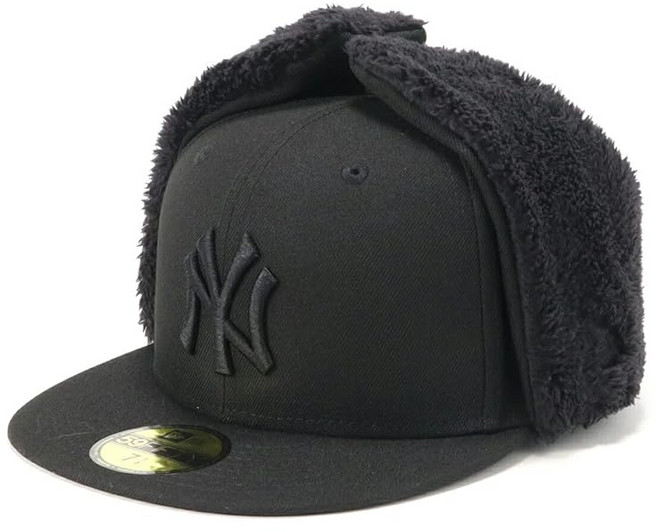 뉴에라(Newera) 캡 59FIFTY Dog Ear 13496361 NER33C0209 MLB 뉴욕 양키스 NY 블랙 검정 크로 Tonal Color ONSPOTZ 별주 남성용