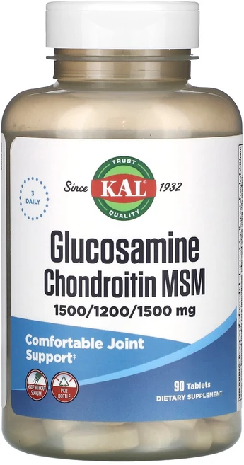KAL 글루코사민 콘드로이틴 MSM 나트륨 없음 90정, KAL글루코사민콘드로이틴MSM나트륨없음90정, 1개 - 쿠팡