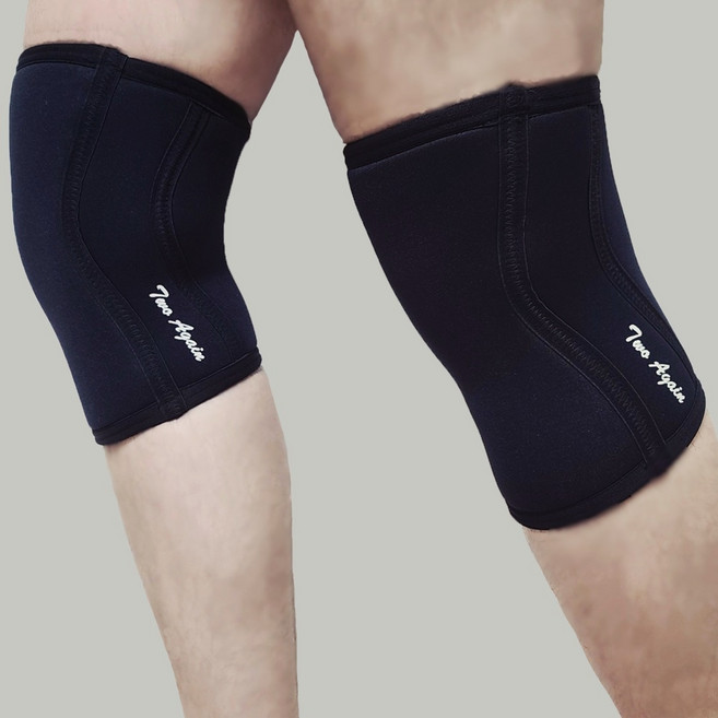 투어게인 헬스 무릎보호대 네오프렌 니슬리브 스쿼트 크로스핏 역도 등산 러닝 축구 농구 배구 7mm 5mm 3mm, 1개