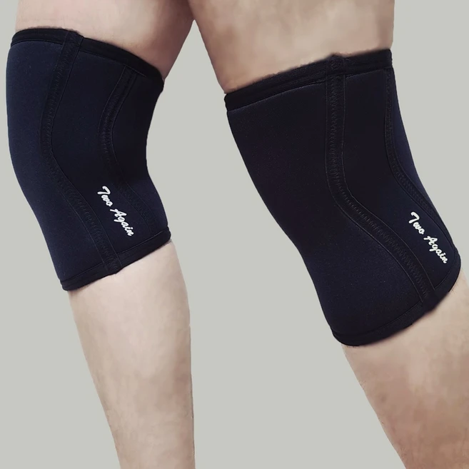 투어게인 헬스 무릎보호대 네오프렌 니슬리브 스쿼트 크로스핏 역도 등산 러닝 축구 농구 배구 7mm 5mm 3mm, 1개 - 쿠팡