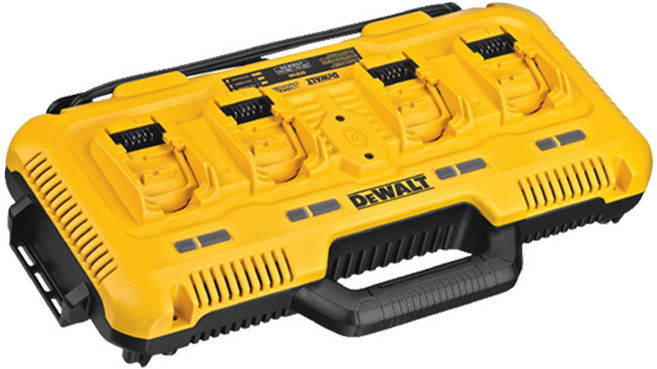 DEWALT 디월트정품 DCB104 4구 멀티포트 고속 급속충전기 12-20V 겸용 8A (FLEXVOLT 배터리 충전가능), 1개