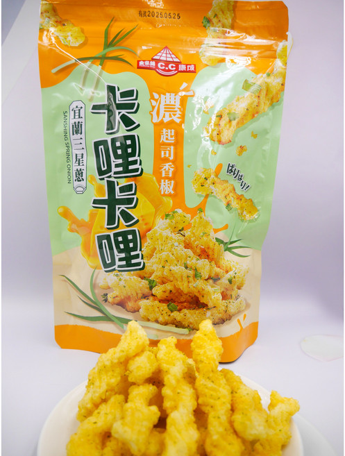 康成 卡哩卡哩 宜蘭三星蔥濃起司香椒風味, 135g, 1個