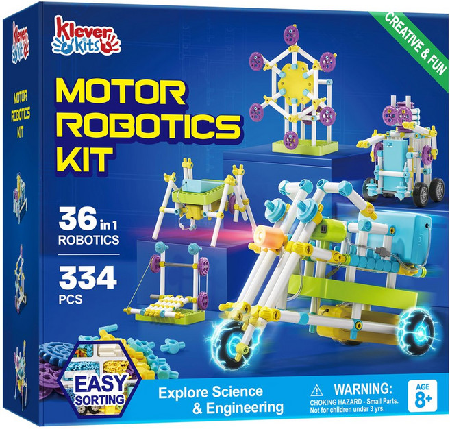 JOVA Klever Kits 36-in-1 로봇 키트 8세 이상 어린이 STEM 교...
